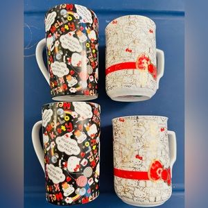 New Hello Kitty ceramic cups set of 4